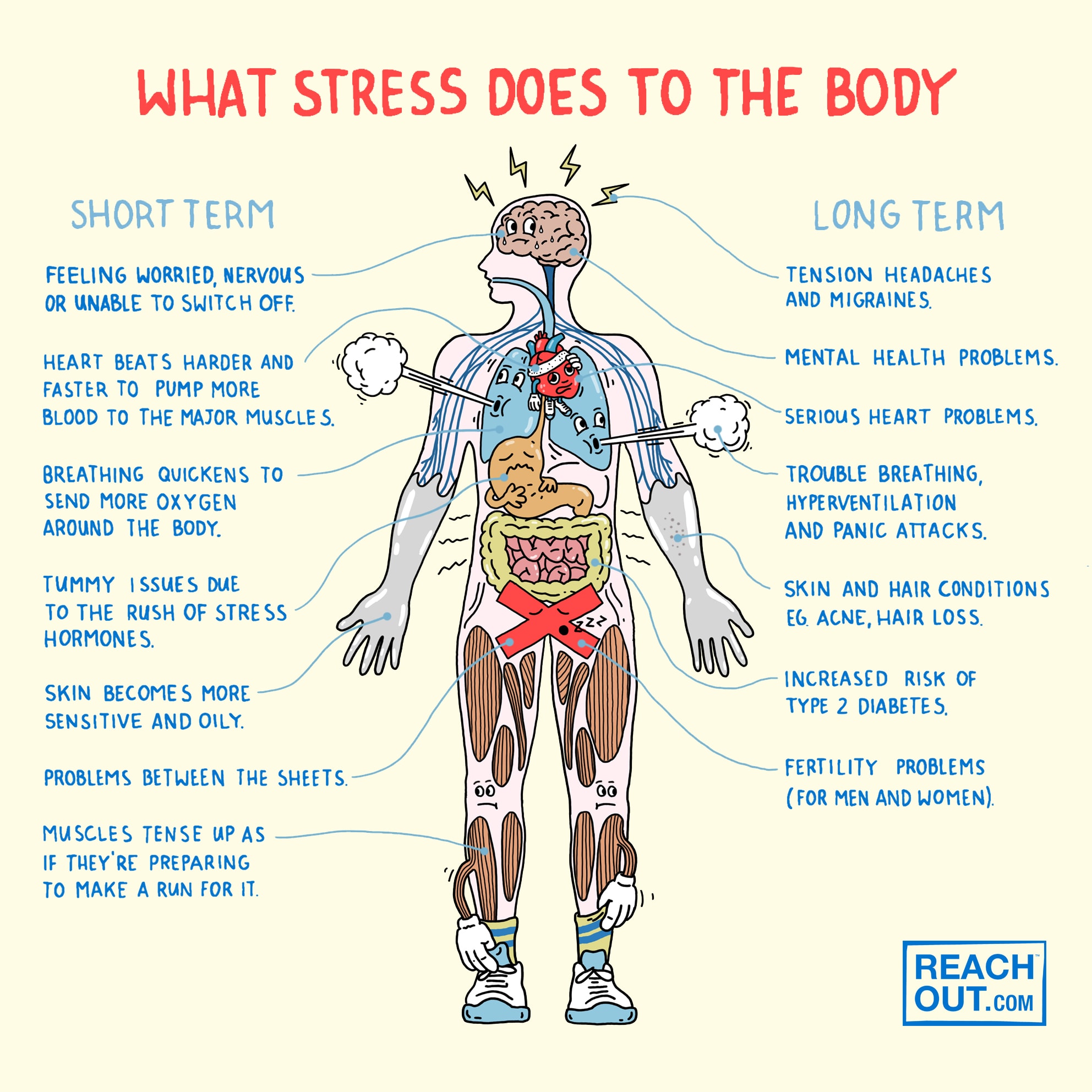 Effects Of Stress On The Body Stress Reachout Australia 